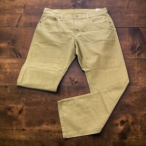 NEW Levis Womens Middy Straight Jeans Tan Khaki Cotton Twill 32x30